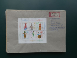 GROOT FORMAAT  LOT 21A /   LETTRE  DDR FEUILLET  1979 - 1981-1990