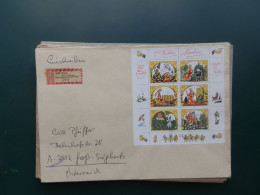 GROOT FORMAAT  LOT 24 /   LETTRE  DDR FEUILLET  1984 - 1981-1990