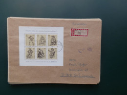 GROOT FORMAAT  LOT 27 /   LETTRE  DDR FEUILLET  1978 - 1971-1980