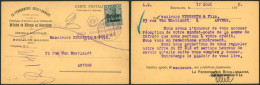 Guerre 14-18 - OC2 Sur CP Imprimée (La Ferronnerie Bouillonnaise) Expédié De Bouillon > Anvers - OC1/25 Gouvernement Général
