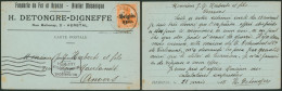 Guerre 14-18 - OC15 Sur CP Imprimée (Fonderies De Fer Et Bronze, Herstal) > Anvers - OC1/25 Generaal Gouvernement