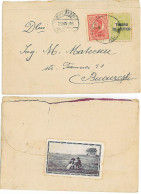 CIP 22 - 266b Scout Vignette BUCURESTI, Romania - Cover - Used - 1916 - Covers & Documents