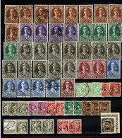 1931 326/332° & * Plus 335/340° Plus 341°  (lot 60 Timbres) : Elisabeth / Ceres /Leopold III - Used Stamps