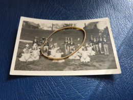 BC29-14LV38  Carte Photo Merbes Le Chateau Fontaine Valmont Fête Scolaire - Merbes-le-Château