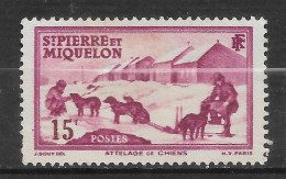 SAINT PIERRE ET MIQUELON N°  172  "   ATTELAGE DE CHIENS " - Unused Stamps