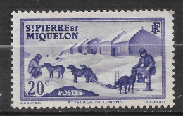 SAINT PIERRE ET MIQUELON N°  173  "   ATTELAGE DE CHIENS " - Unused Stamps