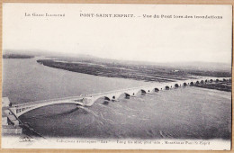 09782 / ⭐ PONT-SAINT-ESPRIT 30-Gard Vue Du Pont Lors Des Inondations 1910s LUX LANG Fils Aîné  St - Pont-Saint-Esprit