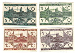 **Austria Notgeld Stein 4x  10 Heller  1015.3a+e+f+h - Autriche