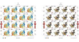 Liberia 2020, Year Of The OX, 2sheetlet IMPERFORATED - Astrology