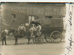 COMMERCE CARTE PHOTO - CAMION DE LIVRAISON - COMMERCE DE VINS. MAISON HUTT - Other & Unclassified