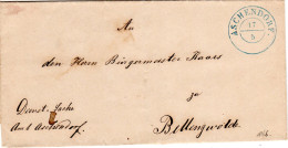 Hannover 1866, K2 ASCHENDORF Auf Dienst Brief N. Bellingwolde, NL.  - Hanovre