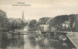 Germany Harlingen Rozengracht Met Stationsburg - Harlingen