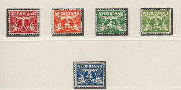 1924 MH/* Nederland NVPH 144-48 No Watermark - Unused Stamps