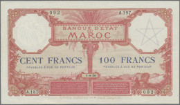 Morocco: Banque D'État Du Maroc, 100 Francs 1926, P.14, Exceptional Nice Conditi - Maroc