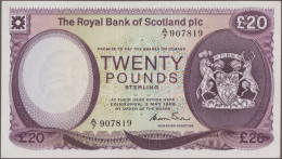 Scotland: Lot With 15 Banknotes 1 – 20 Pounds, Series 1967-1986, Comprising For - Altri & Non Classificati