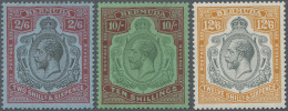 Bermuda: 1936, KGVI 2/6 Sh. Traces Of First Mount, And 10/ Sh. Or 12/ Sh., Mint - Bermudes