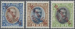 Iceland: 1933 "Hópflug" Complete Set, Mint Lightly Hinged, Original Gum, Fresh A - Autres & Non Classés