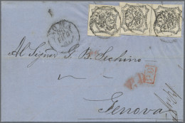 Italian States - Papal State: 1852, 8 Baj. (1857 Rome - Bologna - Milano - Genov - Kirchenstaaten