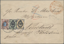 Russia: 1868 Cover From Archangelsk To Neustadt, Germany Franked By 1866 1k., 3k - Briefe U. Dokumente