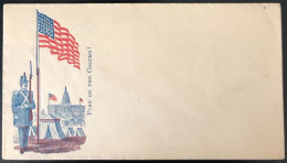 U.S.A, Civil War, Patriotic Cover - "Push On The Column !" - Unused - (C424) - Marcophilie