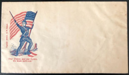 U.S.A, Civil War, Patriotic Cover - "Our Union And Our Laws, We Must Maintain !" - Unused - (C434) - Postal History