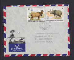 1983 - 5 Und 60 F. "WWF" (1598, 1604) Auf Luftpostbrief Aus Bujumbura Nach München - SELTEN - Lettres & Documents