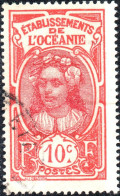 OCEANIA FRANCESE, POLINESIA, FRENCH POLYNASIA, COSTUMI LOCALI, 1926, USATI Mi:FR-OC 54, Scott:FR-OC 28, Yt:FR-OC 49 - Gebraucht