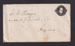 1894 - 200 R. Ganzsache Nach Santos - Briefe U. Dokumente