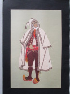 Grand Dessin Costumes Regionaux  La Gascogne Berger De Labassere - Drawings