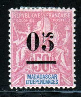 Madagascar 1902 Yvert 48 * TB Charniere(s) - Neufs