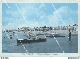 Bi313 Cartolina  Bozza Fotografica Manfredonia Villaggio Di Siponto Spiaggia - Foggia