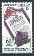 St Pierre Et Miquelon - 1966 -  Journal Officiel  -  PA  37  - Neuf ** - MNH - Unused Stamps