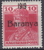 Hongrie Baranya 1919 Mi 35 Roi Charles IV (K6) - Baranya