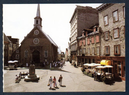 Vieux -  Québec. Place Royale. Eglise Notre-Dame Des Victoires. Buste De Louis  XIV. Restaurant Le Coq Au Vin. - Québec - La Cité