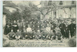 Suisse. N°35090.chexbres.groupe De Prisonniers De Guerre Francais A L Hotel Victoria. - Chexbres