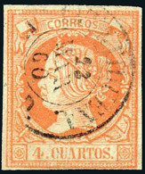 Madrid - Edi O 52 - 4 C.- Mat Fech. Tp. II "Fuentidueña" - Used Stamps