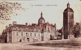 CPA SAINT SEVER - CALVADOS - L'HOTEL DE VILLE - Saint Sever