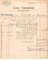 Facture.AM24264.Remscheid.1909.Carl Oberberg.Werzeug Fabrik - 1900 – 1949