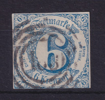 Thurn Und Taxis 6 Kreuzer 1862  Mi.-Nr. 33IA  Gestempelt - Gebraucht