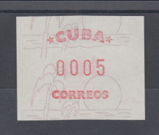 Cuba / Kuba  ATM Freimarke Briefmarkenbörse Sindelfingen 1984, Mi.-Nr. 3 ** - Franking Labels