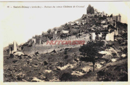 CPA SAINT PERAY - ARDECHE - RUINES DU CHATEAU DE CRUSSOL - Saint Péray