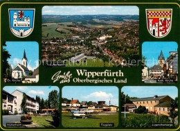 73672289 Wipperfuerth Luftansicht Oberbergisches Land Kirche Muetterheim Flugpla - Wipperfuerth