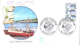 SAINT PIERRE ET MIQUELON FDC 1982 LE PORT - FDC