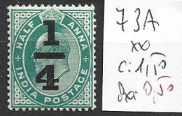 INDE ANGLAISE 73A ** Côte 1.50 € - 1902-11 Koning Edward VII