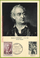 Ad3340 - FRANCE - Postal History - MAXIMUM CARD - 1958 - Dens Diderot - Andere & Zonder Classificatie