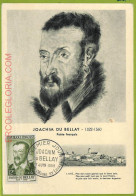 Ad3341 - FRANCE - Postal History - MAXIMUM CARD - 1958 - Joachim Du Bellay - Sonstige & Ohne Zuordnung