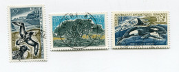T. A.A. F. N°28 / 30 O  FAUNE ET FLORE - Used Stamps