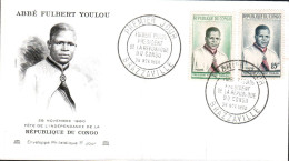 CONGO FDC 1960 PRESIDENT FULBERT YOULOU - FDC