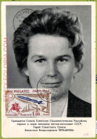 Ad3344 - FRANCE - Postal History - MAXIMUM CARD - 1964 - Valentina Tereshkova - Autres & Non Classés