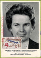 Ad3344 - FRANCE - Postal History - MAXIMUM CARD - 1964 - Valentina Tereshkova - Andere & Zonder Classificatie